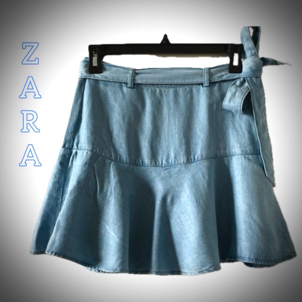 ZARA Denim Wrap Skort 💙✨ 25% OFF for a limited time!💕